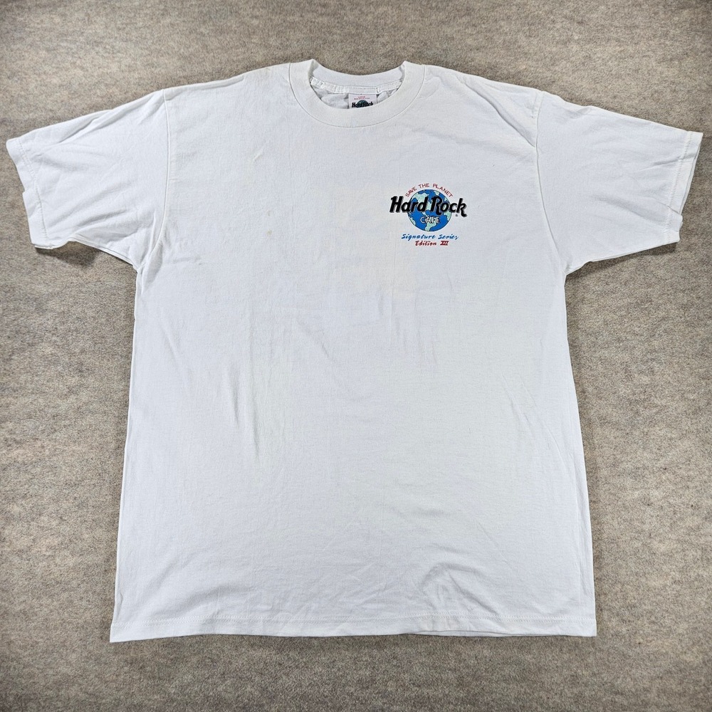 Hard Rock Cafe Shirt Men's Large Signature Series Sting Graphic Print 1995 USA